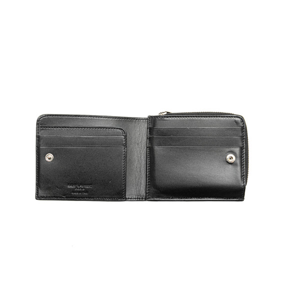 Pre-Loved Saint Laurent Leather Compact Wallet - Picture 6 of 10